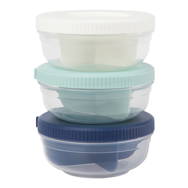 Progressive Snaplock 3-Portion Snack Stack Set