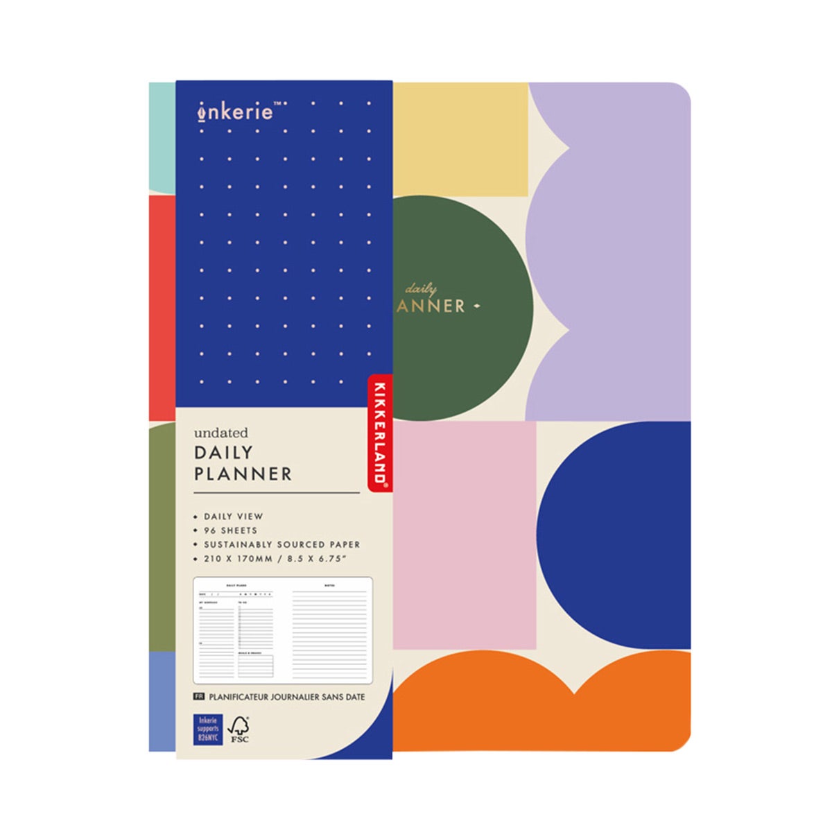 Kikkerland Inkerie Undated Planner