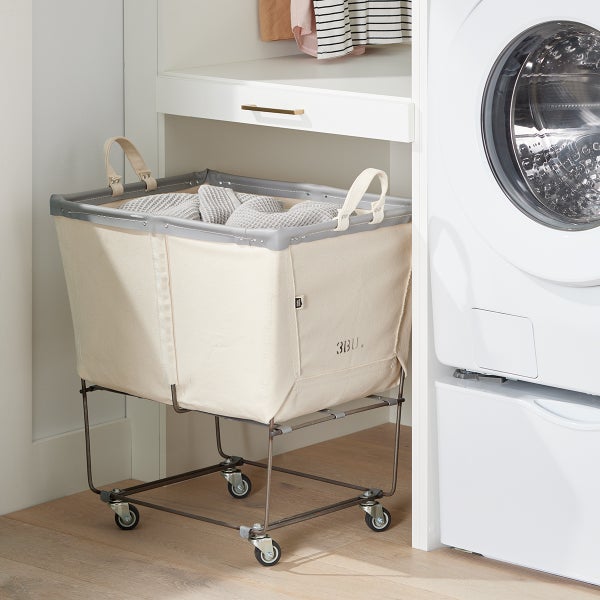 Medium - Steele Canvas Elevated Laundry Cart