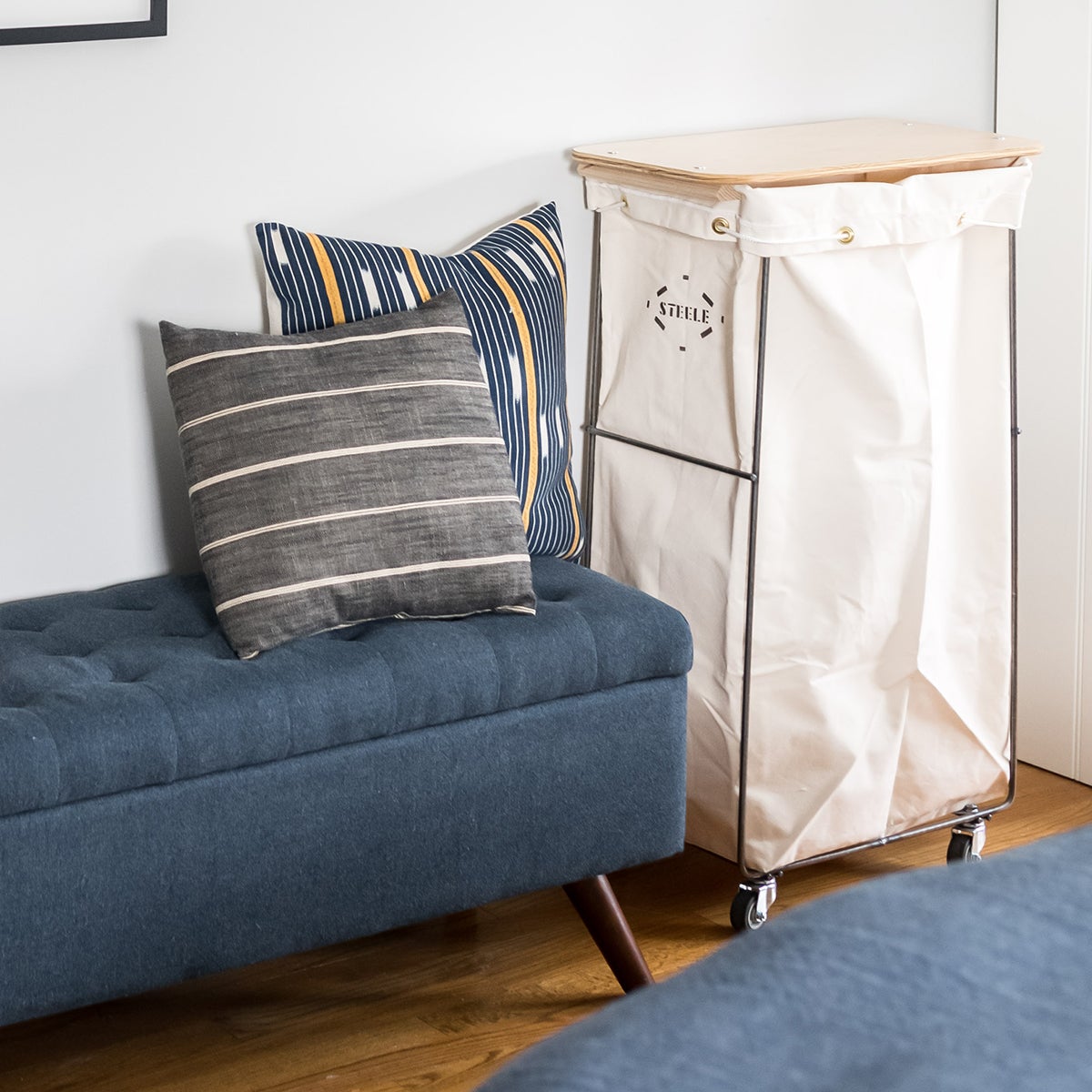 Steele Canvas Rectangular Wood Lid | The Container Store