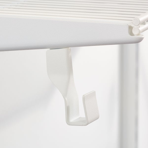 Decor Plus by Elfa Matte White Closet Rod Holder