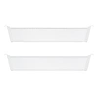 Décor+ by Elfa 16" Shallow Mesh Drawer Divider Matte White Pkg/2