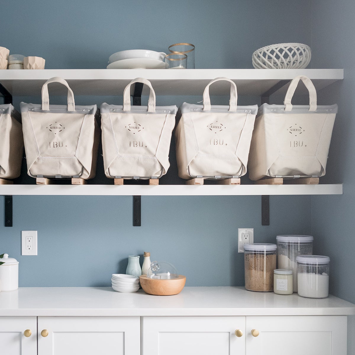 Steele Canvas Natural Carry Baskets | The Container Store