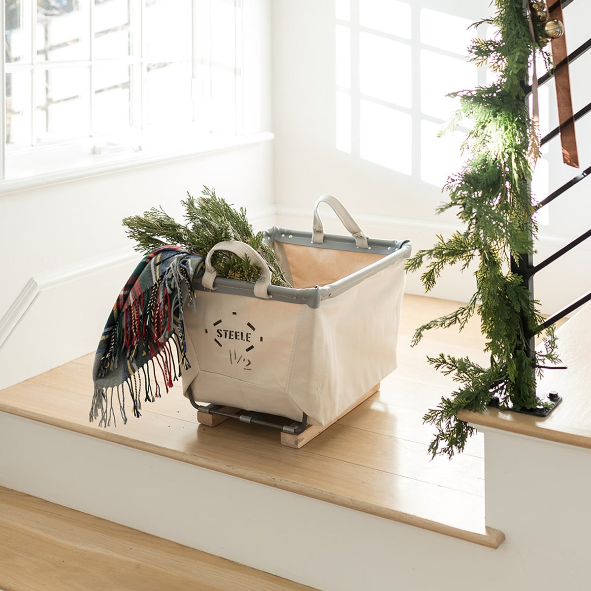Steele Canvas Natural Carry Baskets | The Container Store