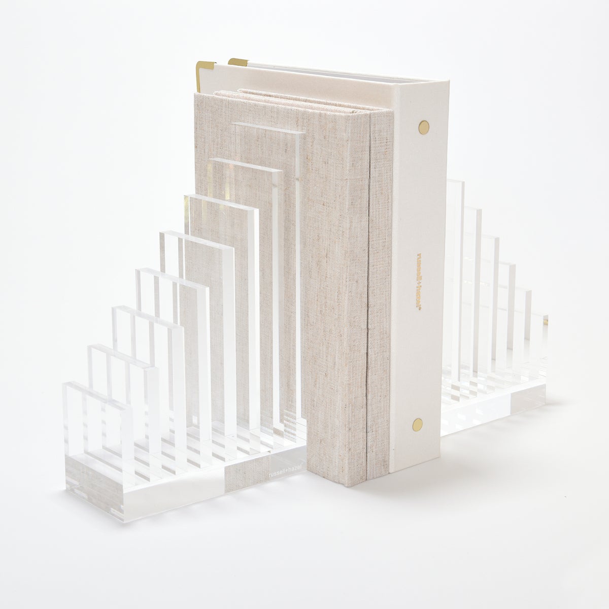 Russell Hazel Acrylic File Sorter & Bookend