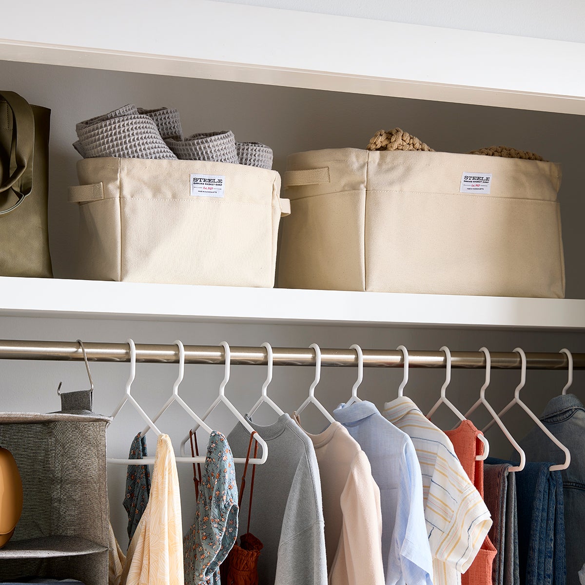 Steele Canvas Canvas Handled Storage Bin | The Container Store