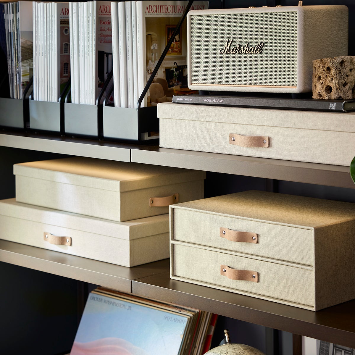 draw drawers バックオープンTシャツ ベージュ Amazon.com - Suzile 6 Packs Plastic Storage Bins with Bamboo Lids