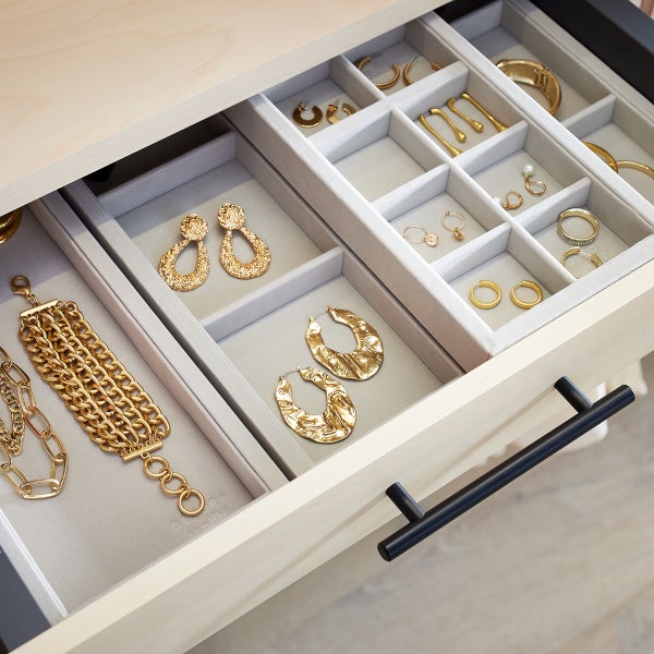 Decor Plus by Elfa Small Drawer Box Accessory Tray