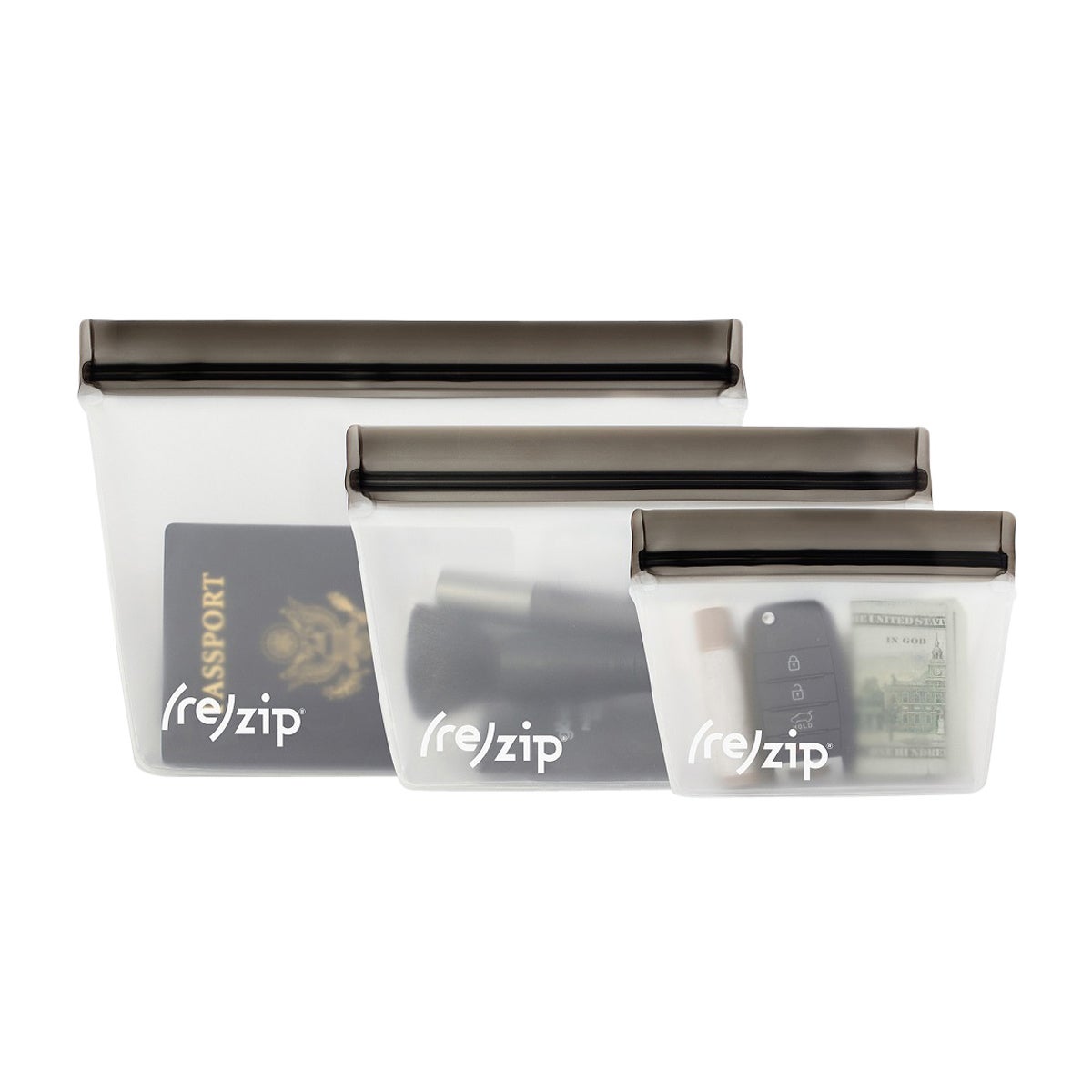 Re-Zip Reusable Storage Bags Sage Set of 3 - Thumbnail 4