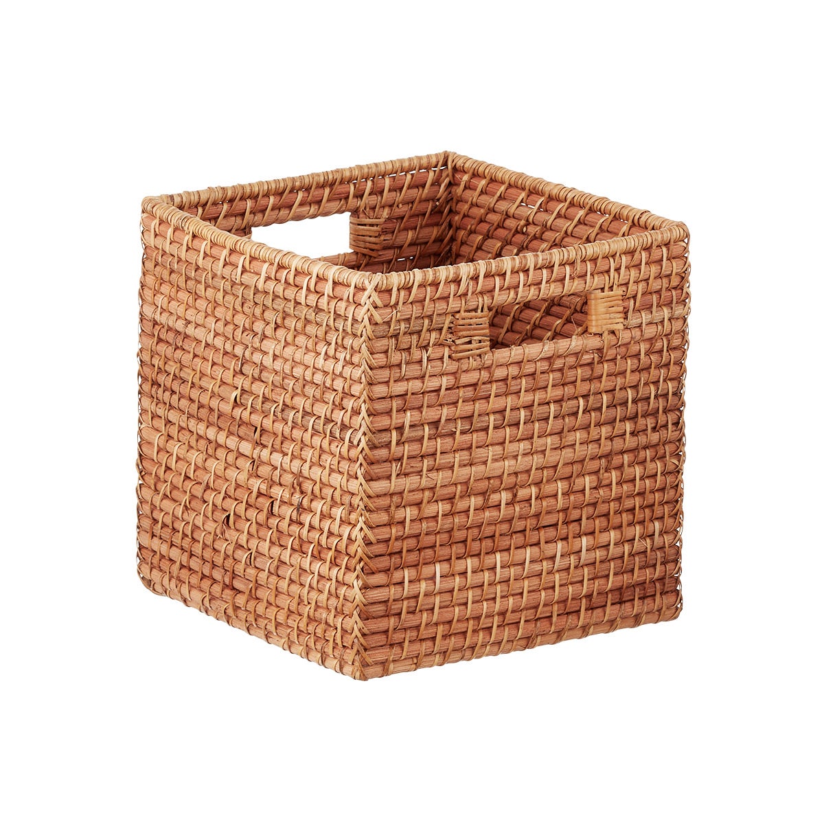 Rattan Storage Cube with Handles