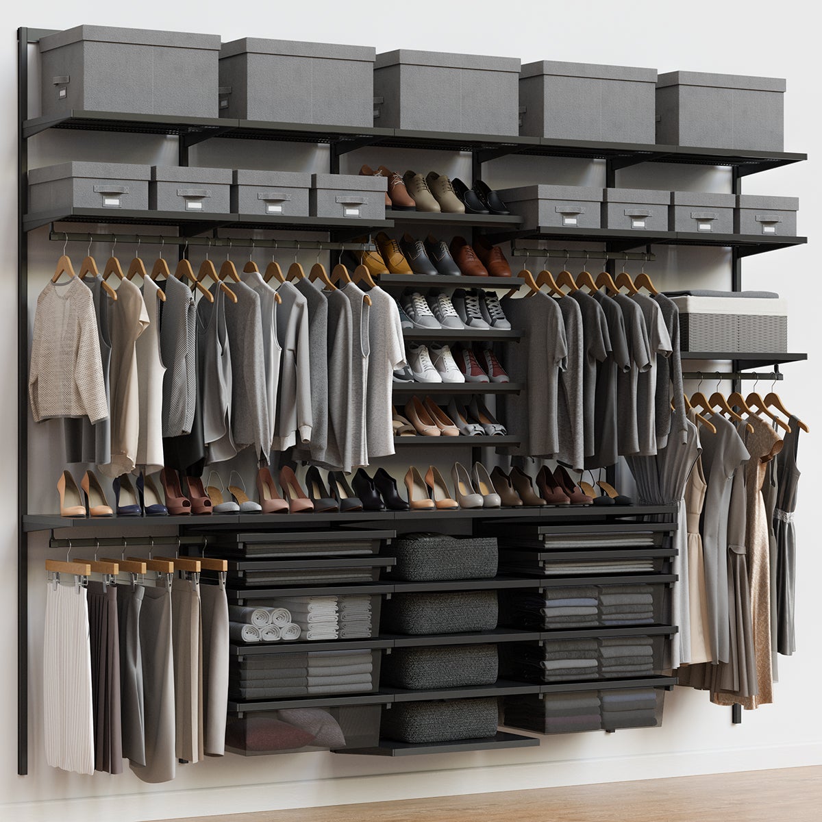 Decor Plus by Elfa 10' Tall Closet | The Container Store