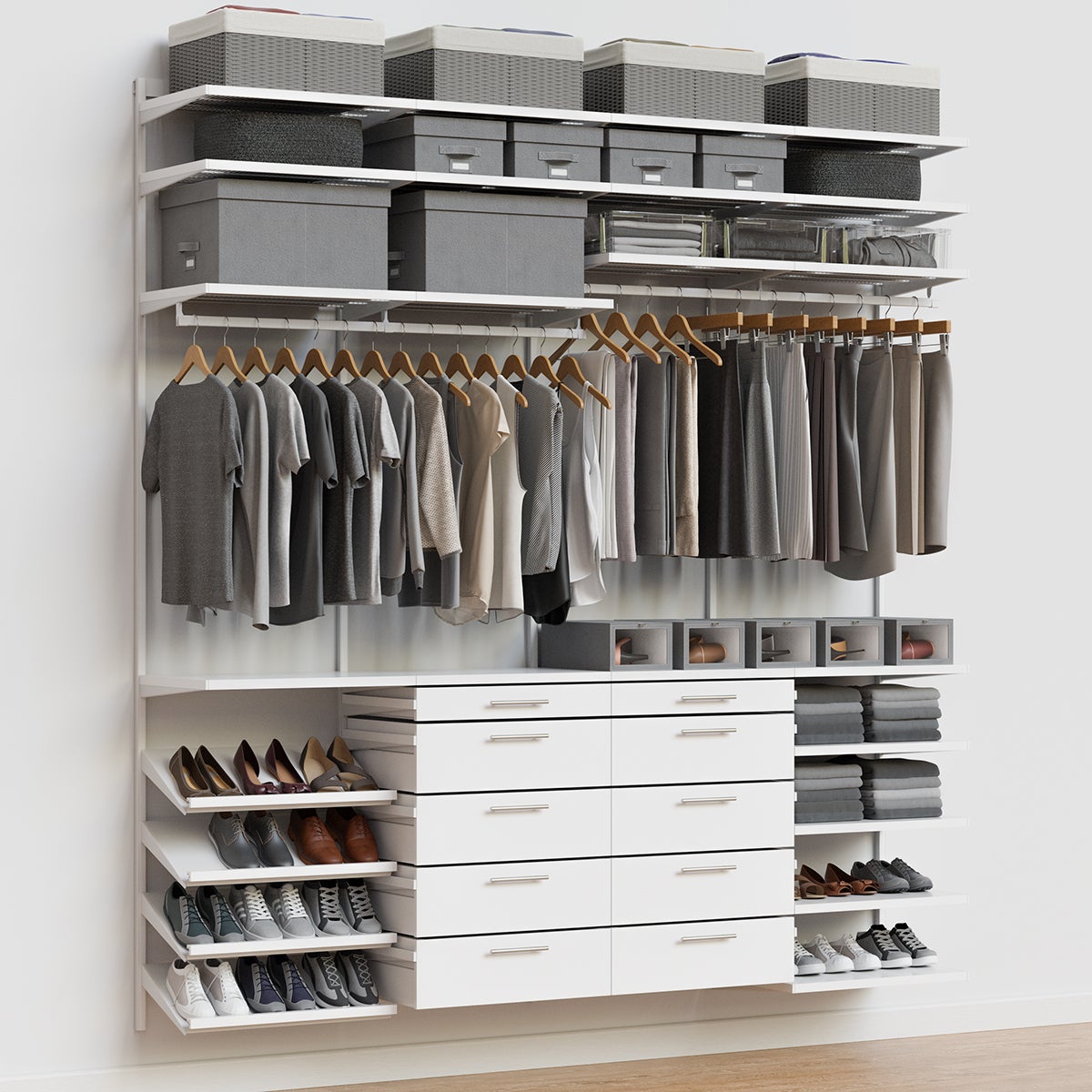 Decor Plus by Elfa 8' Reach-In Closet | The Container Store