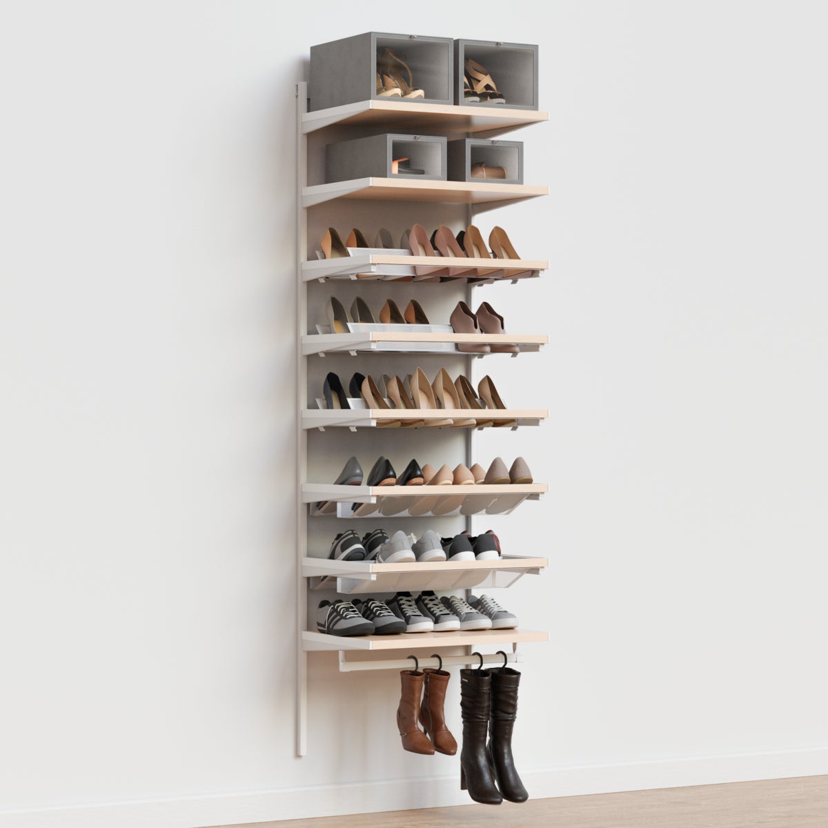 Decor Plus by Elfa 2' Shoe Closet | The Container Store
