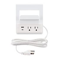The Container Store 3-Tier Cart Power Adapter Attachment White