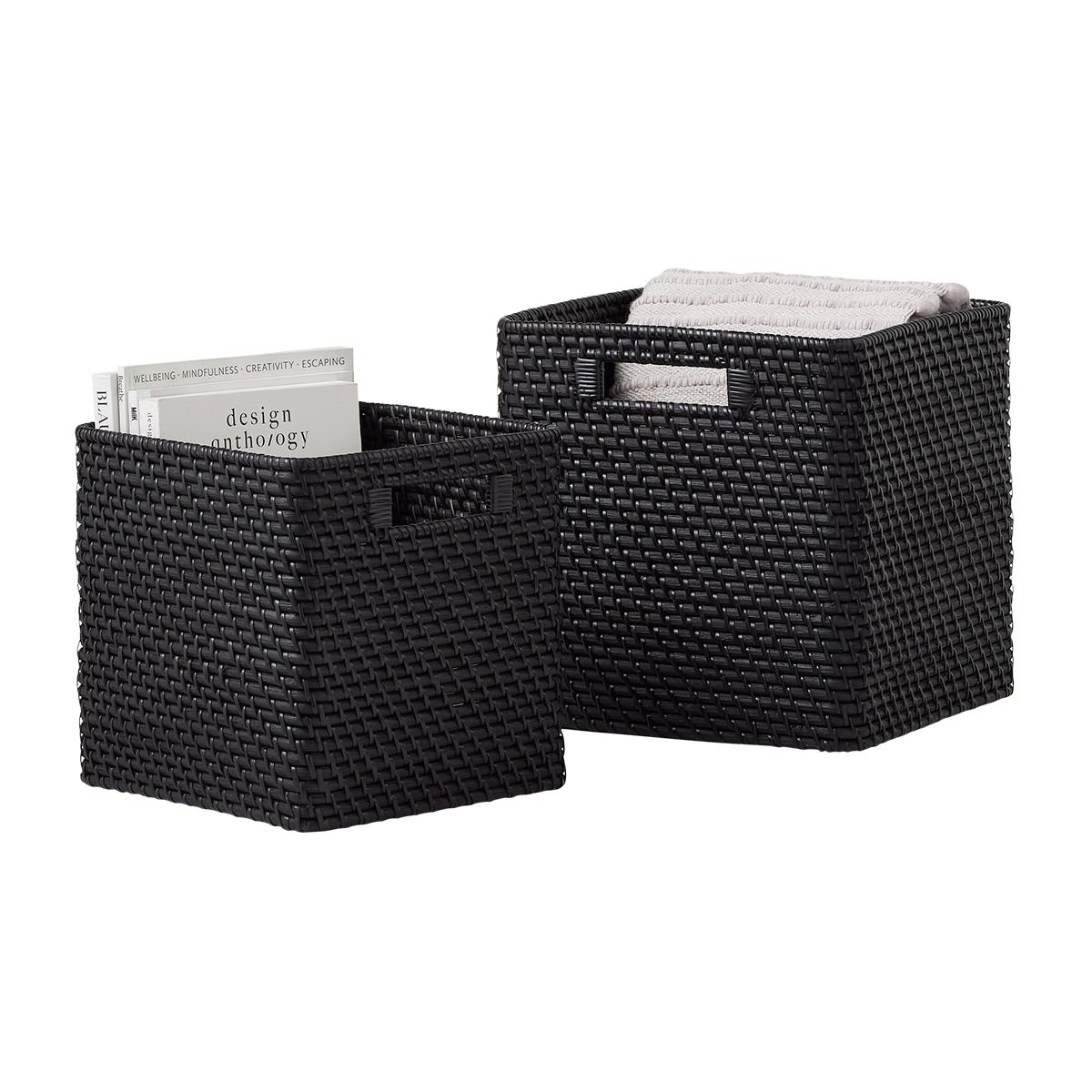 Marie Kondo Ori Curved Rattan Cubes