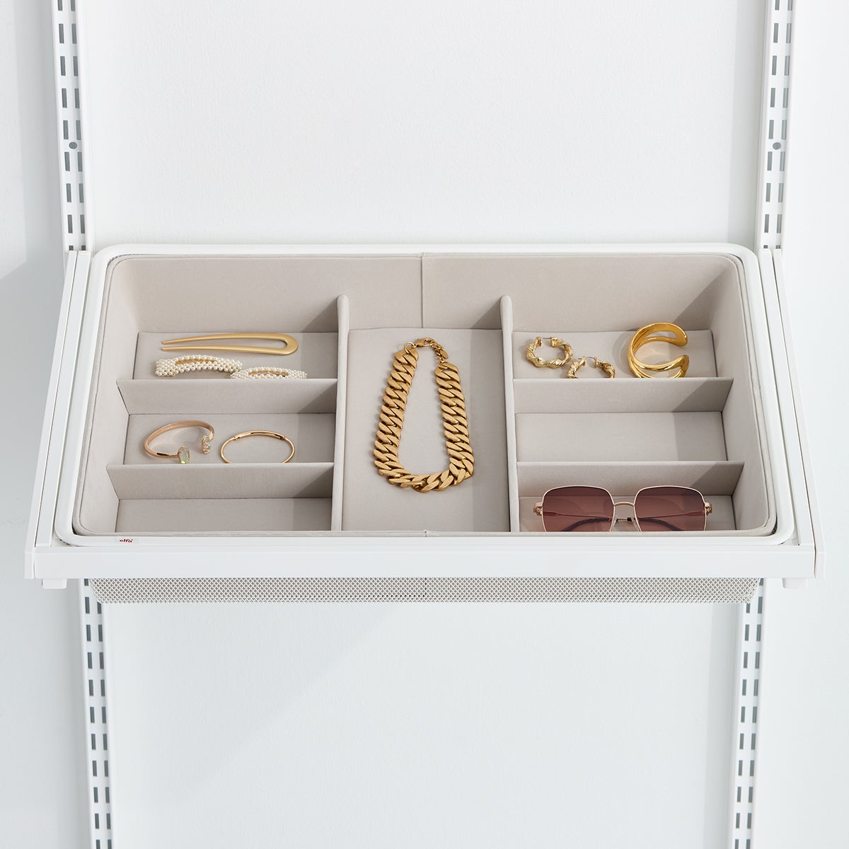 Decor Plus by Elfa Large Mesh Drawer Accessory Tray