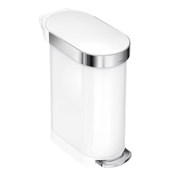 simplehuman Stainless Steel 12 gal./45L Step Trash Can
