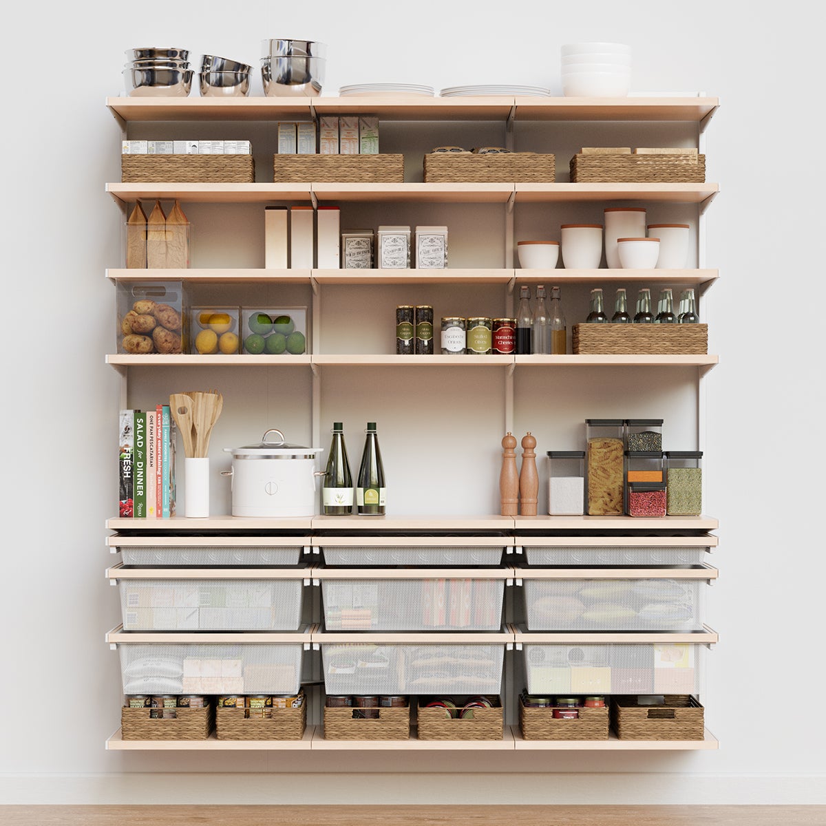 Container store pantry shelves discount