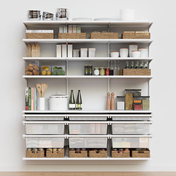 Decor Plus by Elfa 6' Reach In Pantry