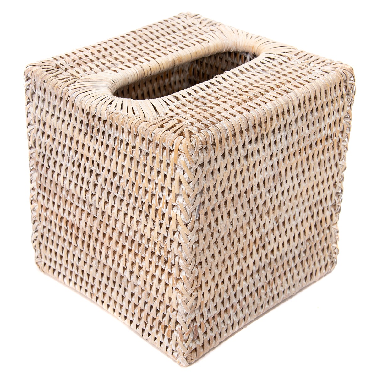 Artifacts Trading Company Rattan Column Tissue Box Cover