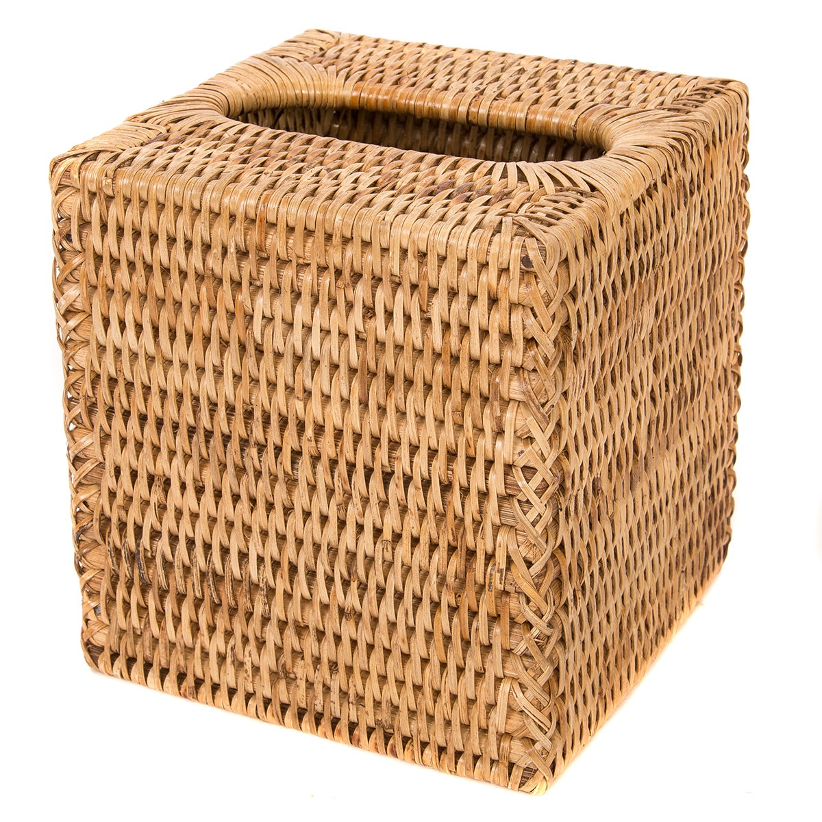 Artifacts Trading Company Rattan Column Tissue Box Cover