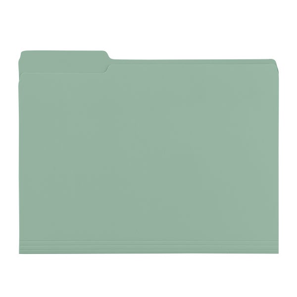 Light Blue Letter-Size Interior File Folders