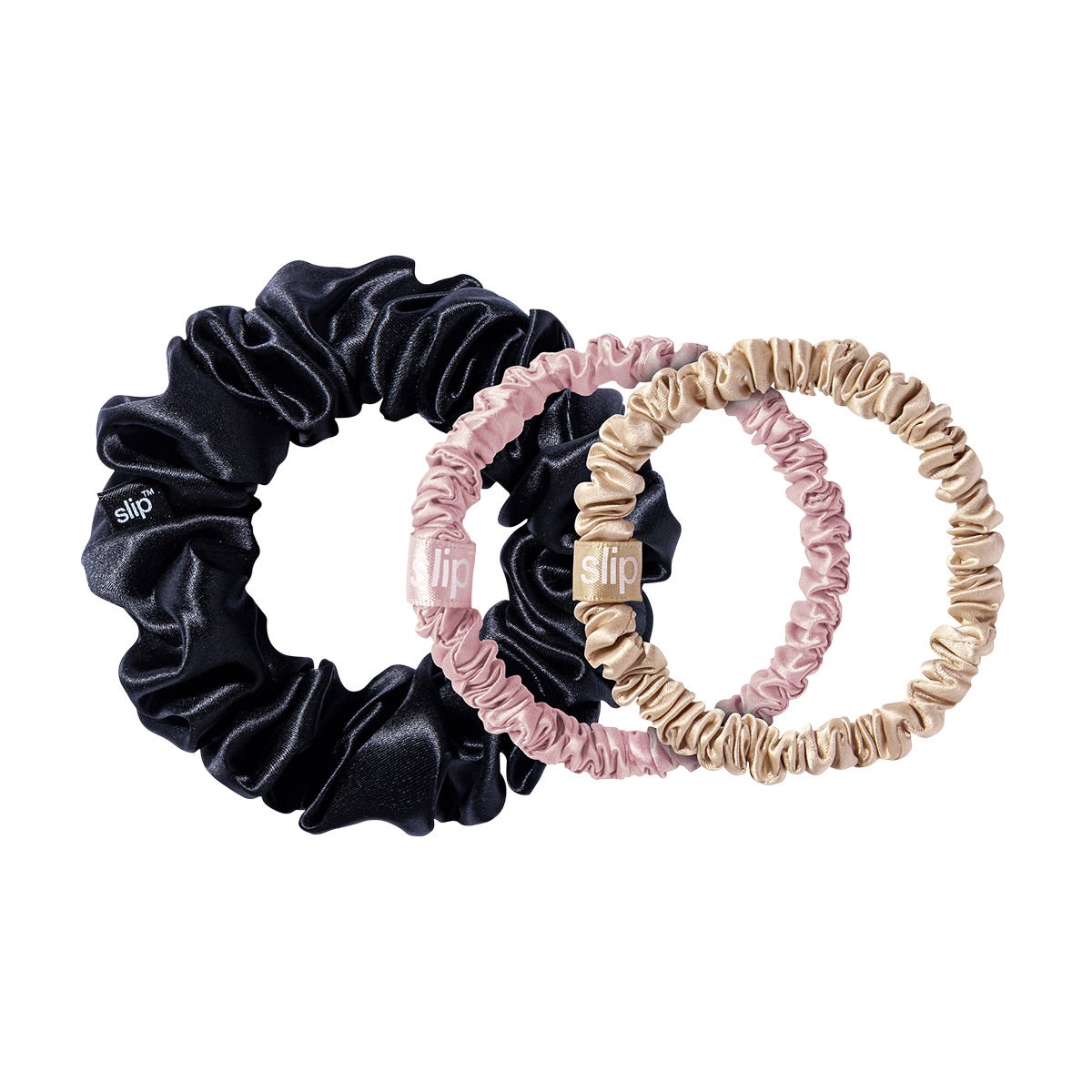 Slip silk scrunchies , new in sealed box 7 scrunchies Rosy Large Scrunchies – Slip main image 3