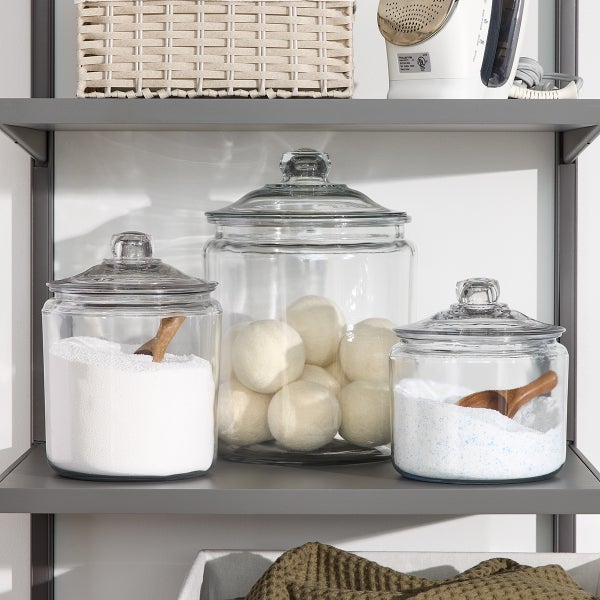 Anchor Hocking Glass Canisters with Glass Lids