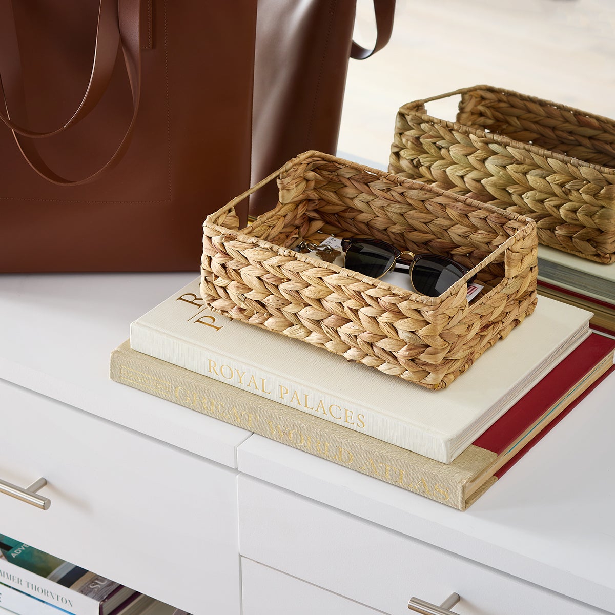 Water Hyacinth Storage Bins with Handles