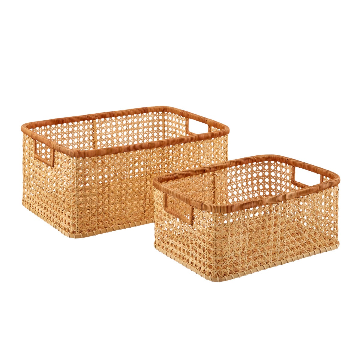 Albany Cane Rattan Bins