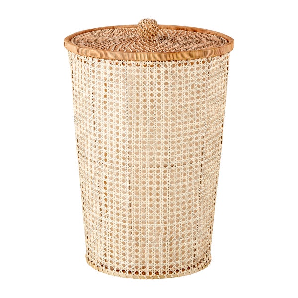 The Container Store Albany Rattan Hamper