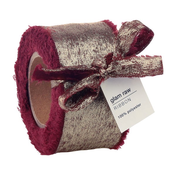 Glam Raw-Edge Ribbon