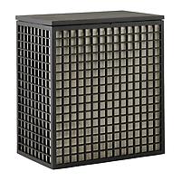 The Container Store Shoji 2-Section Bamboo Hamper Ink Black