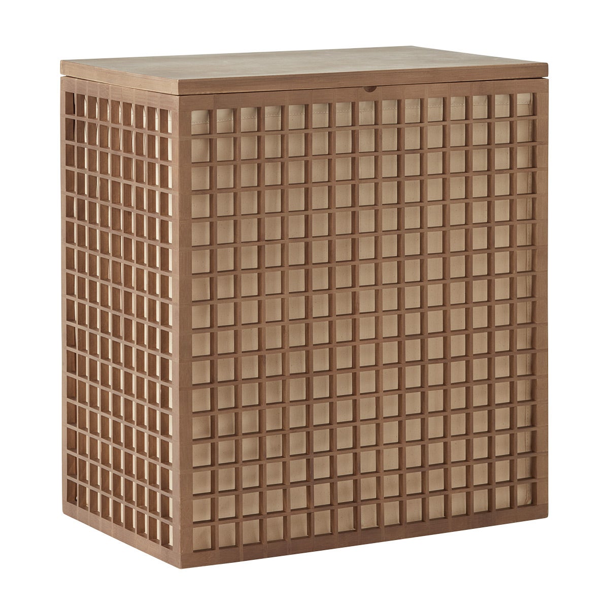 The Container Store Shoji 2-Section Bamboo Hamper | The