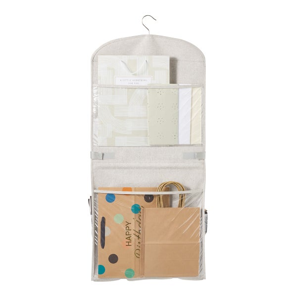 The Container Store Hanging Gift Wrap Organizer
