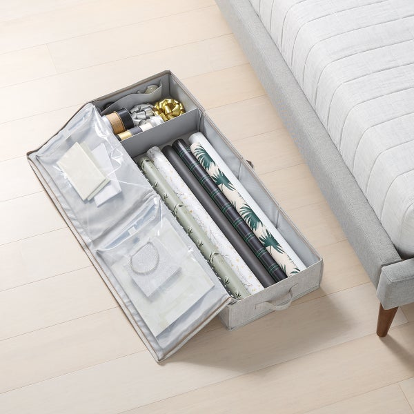 The Container Store Under Bed Gift Wrap Storage