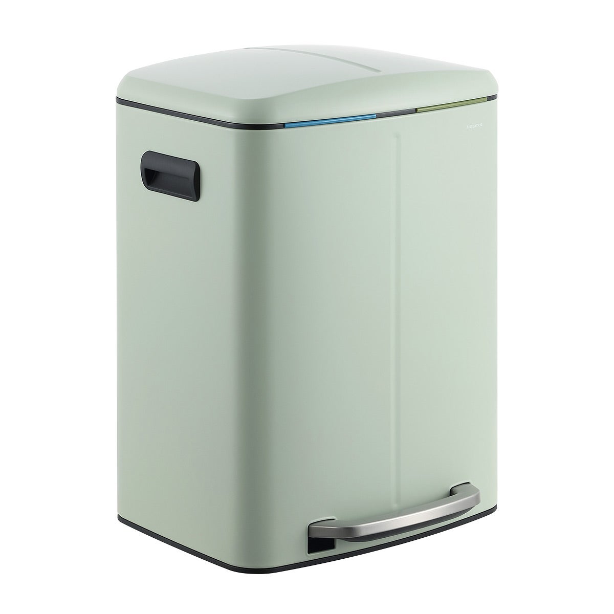 Happimess Marco Rectangular 10.6 Gallon Double Bucket Trash Can