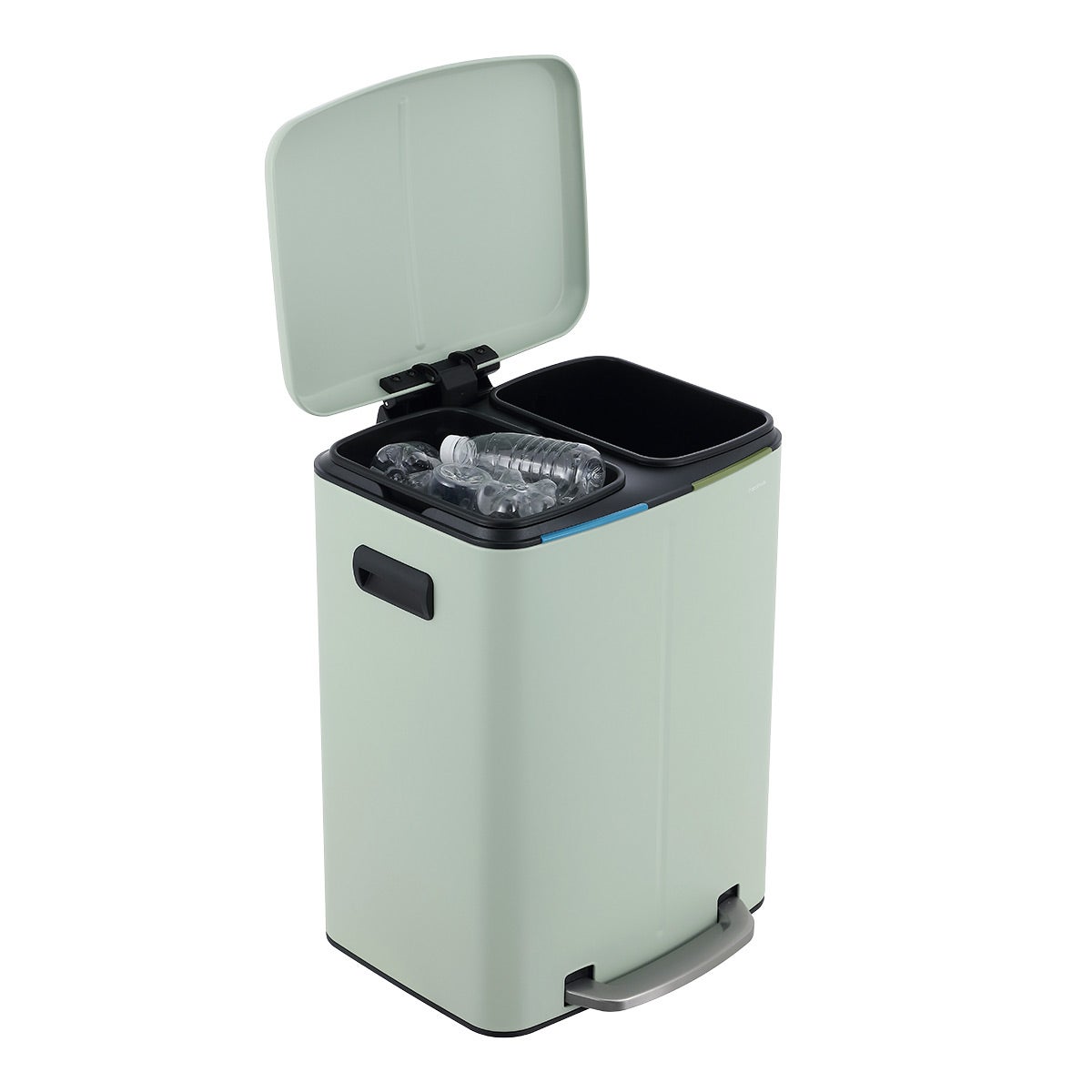 Happimess Marco Rectangular Double Bucket Trash Can - Thumbnail 2
