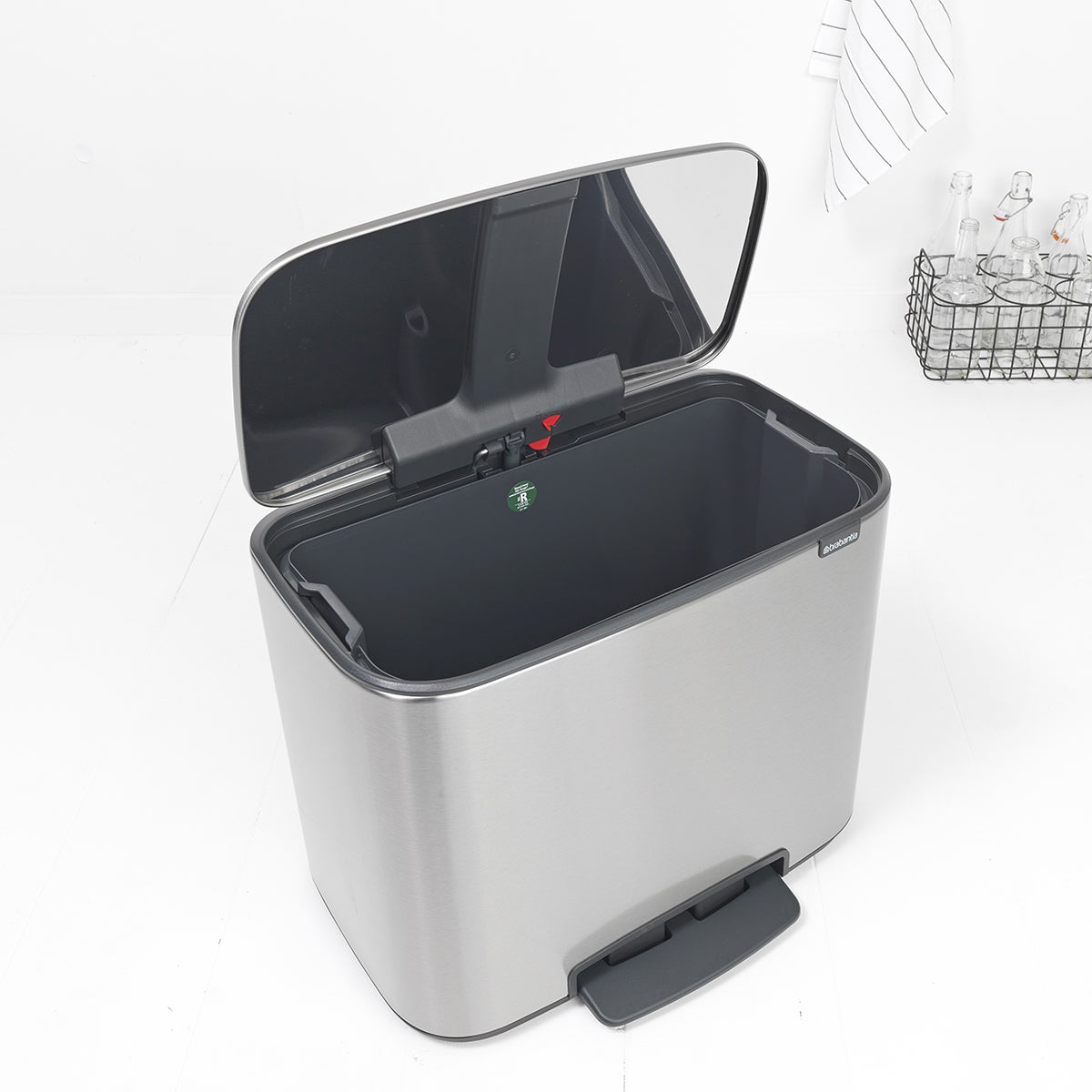 Brabantia Bo Single Compartment Step Bin | The Container Store