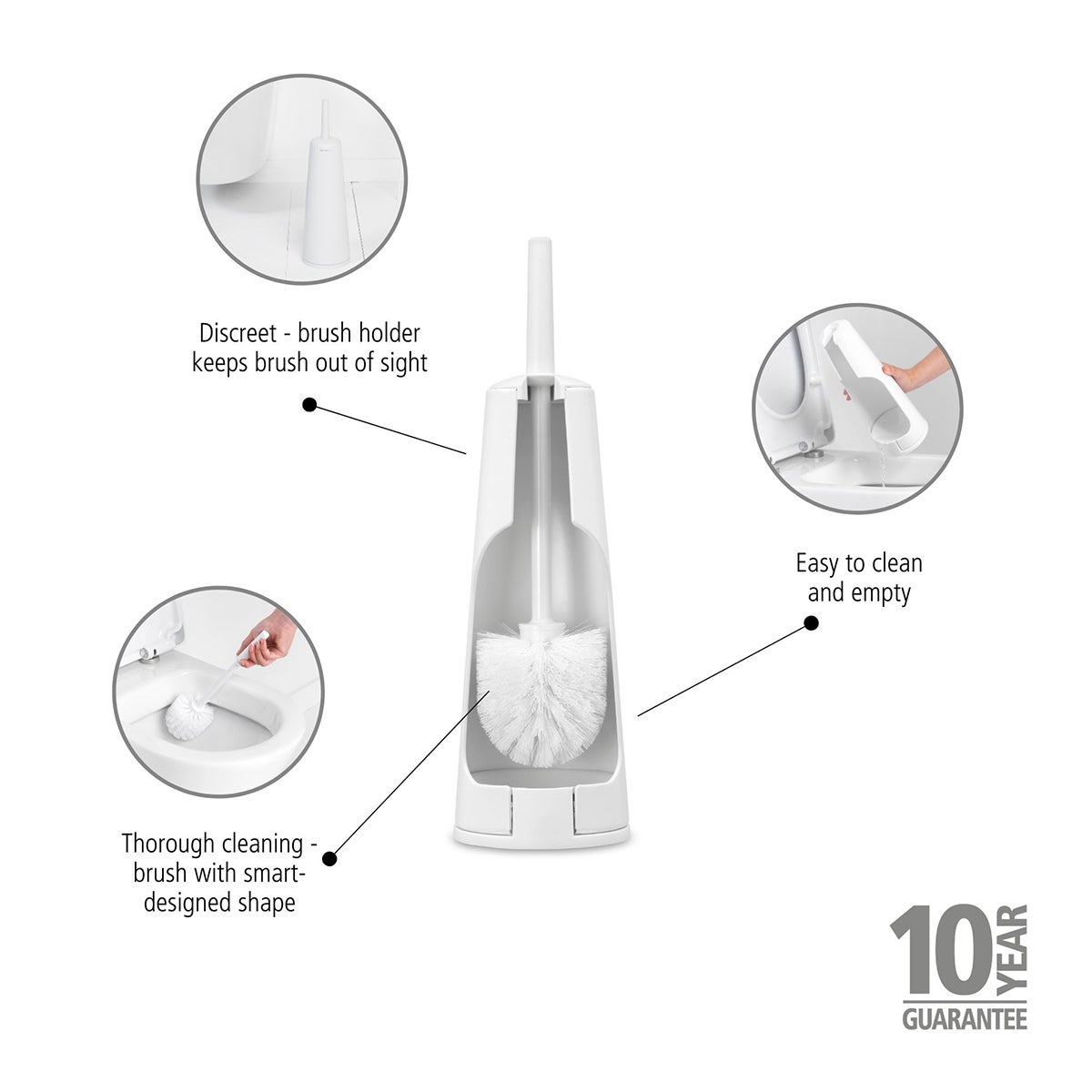Brabantia ReNew Toilet Brush and Holder