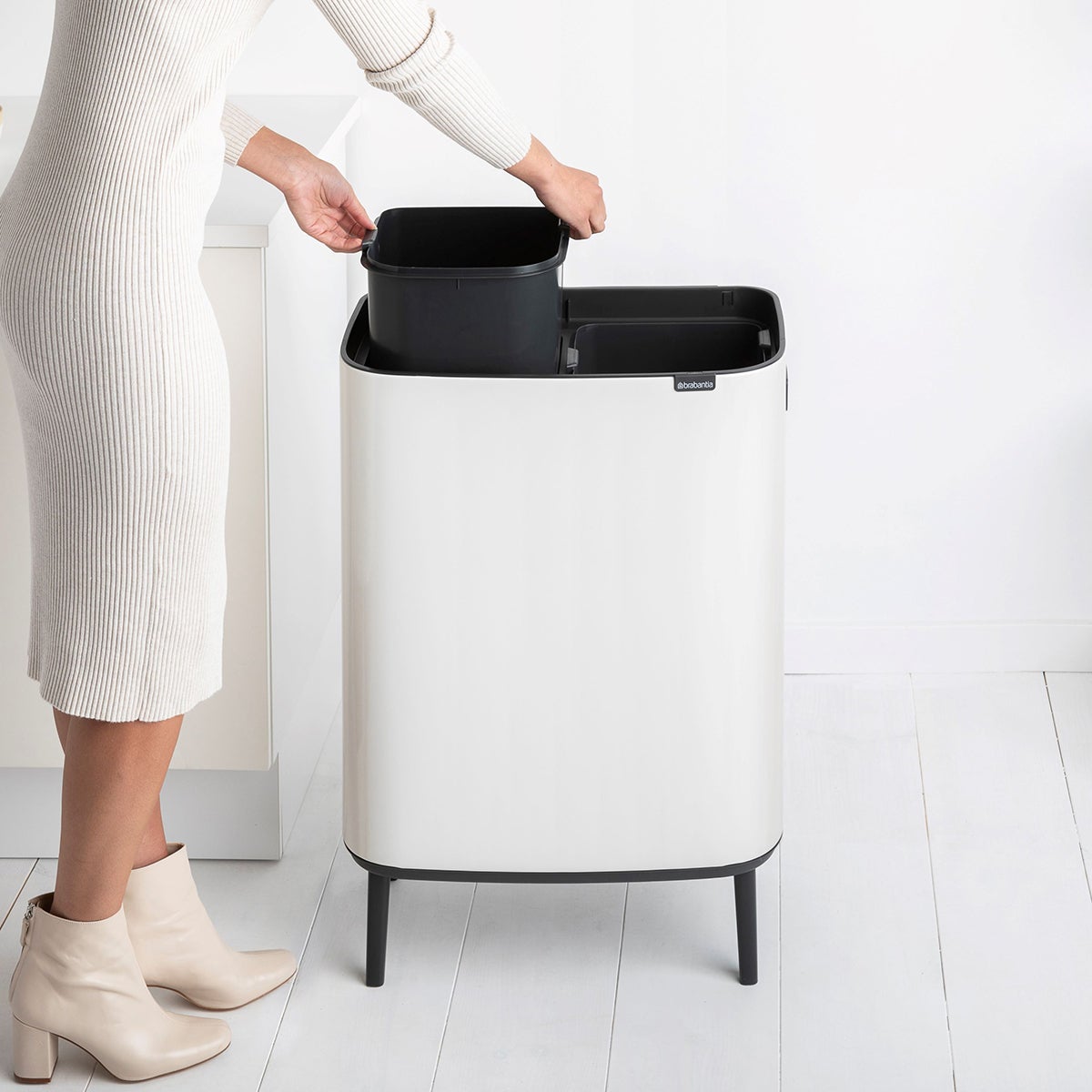 Brabantia Bo Touch Hi Dual Compartment Bin | The Container Store