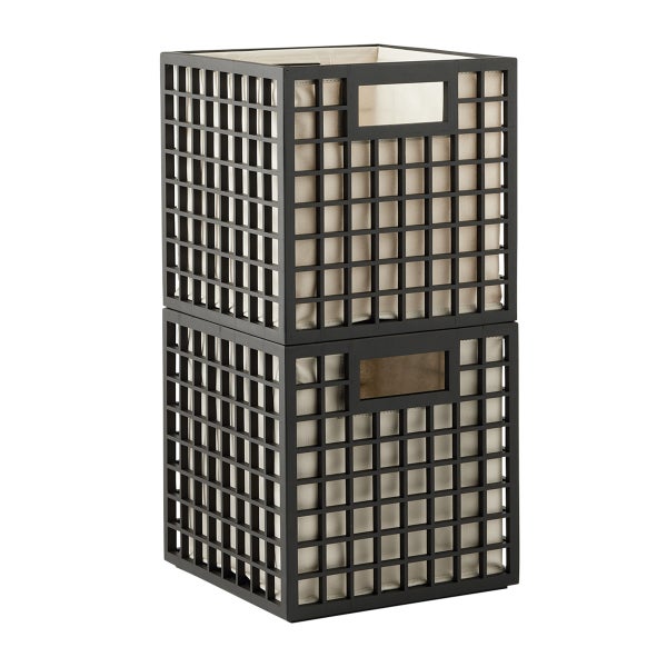 The Container Store Shoji Handled Cube With Liner