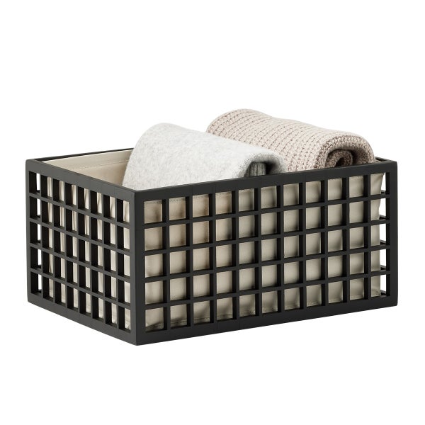 The Container Store Shoji Bamboo Bin With Liner