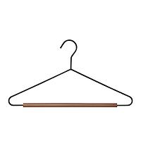 The Container Store Serene Matte Metal Suit Hanger Ink Black Pkg/5