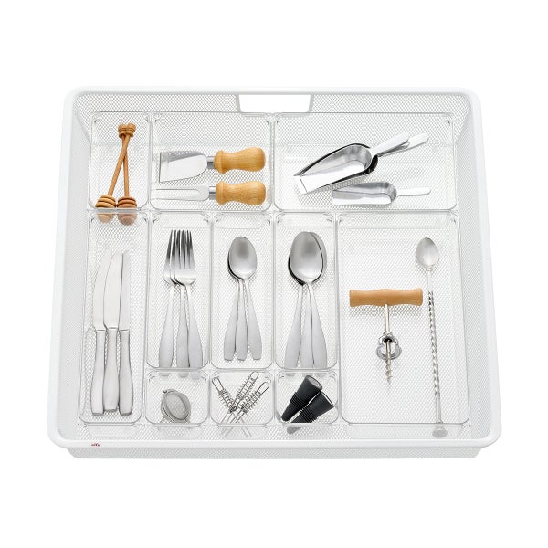 Everything Organizer Wide Elfa Drawer Organizer Solution