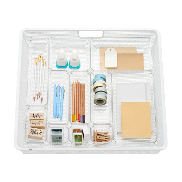 Everything Organizer Wide Elfa Drawer Organizer Solution