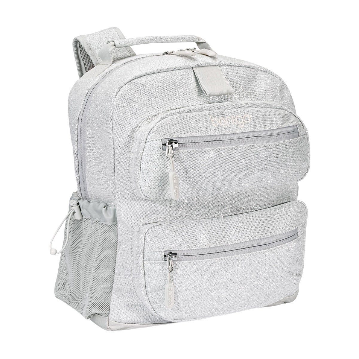 Bentgo Kids Backpack | Backpacks for School Silver Glitter