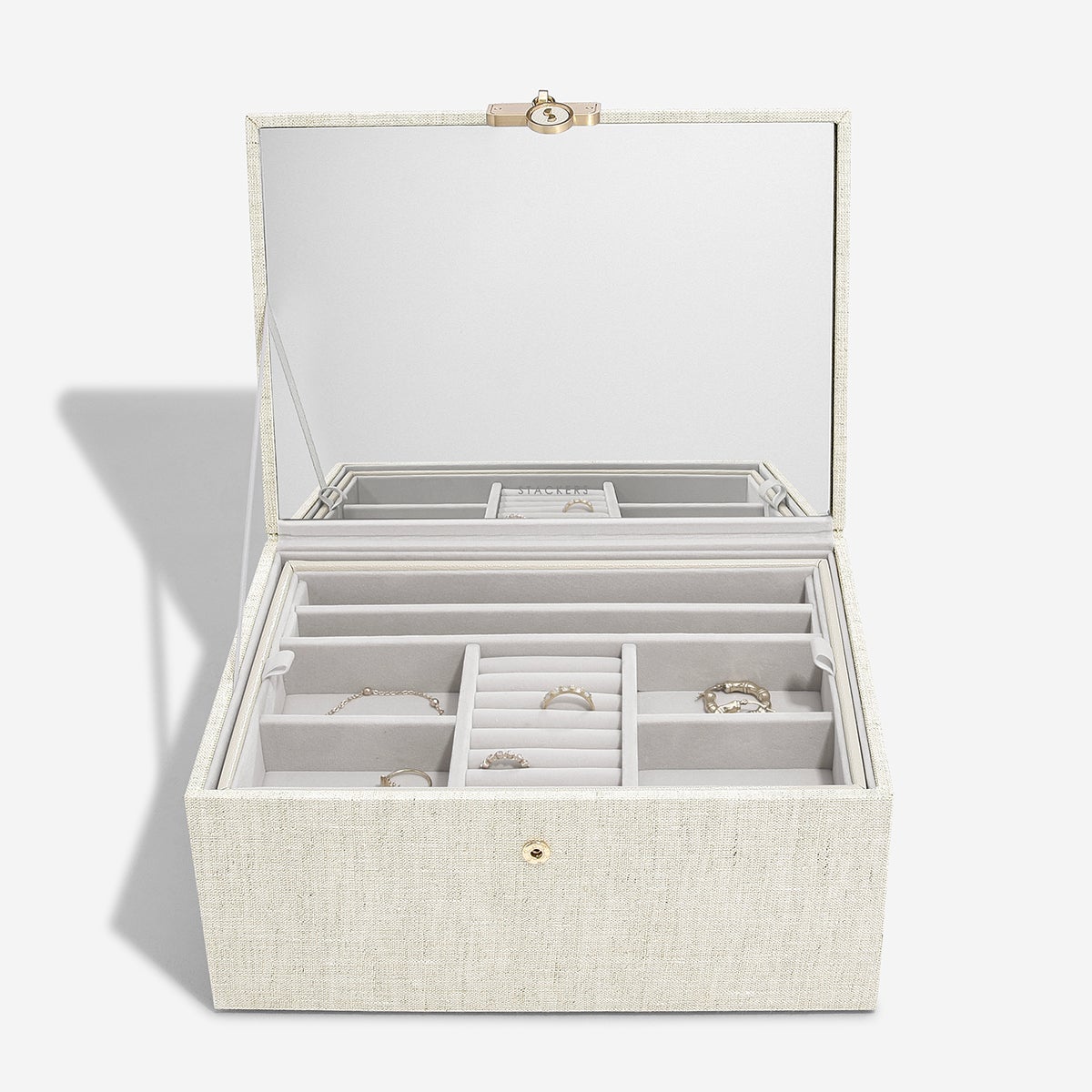 STACKERS ジュエリーボックス Classic Jewellery Box Set of 3 Stackers Classic Jewelry Box Set of 3 | The Container Store