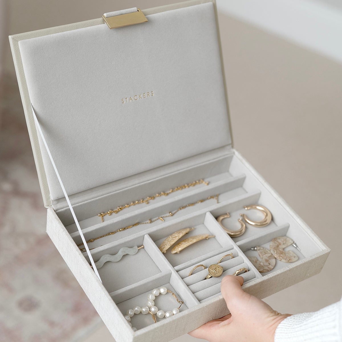 Stackers Classic Jewelry Box Starter Set | The Container Store