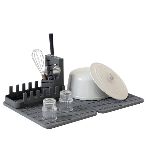 Dorai Dish Pad and Dish Pad Rack